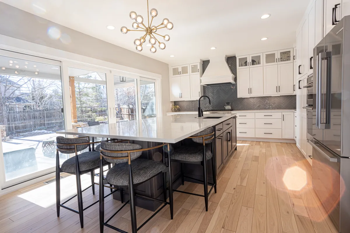 Spacious layout with overhead lighting